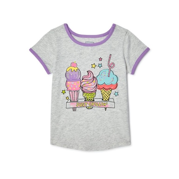 Grey Heather Just Chillin Ice Cream Toddler Shirt - Picture 5 of 7